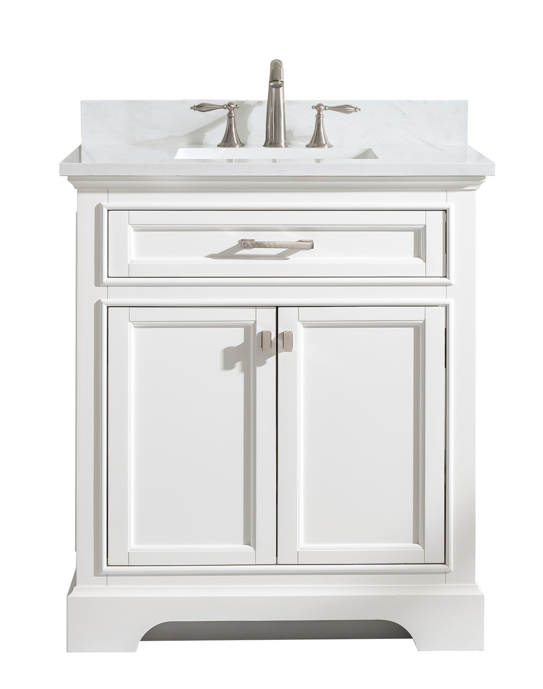 Milano 30" Single Vanity in White