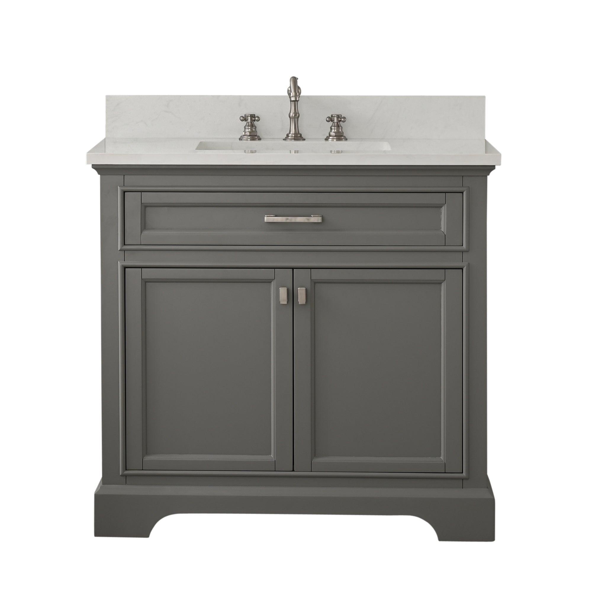 Milano 36" Single Vanity in Gray