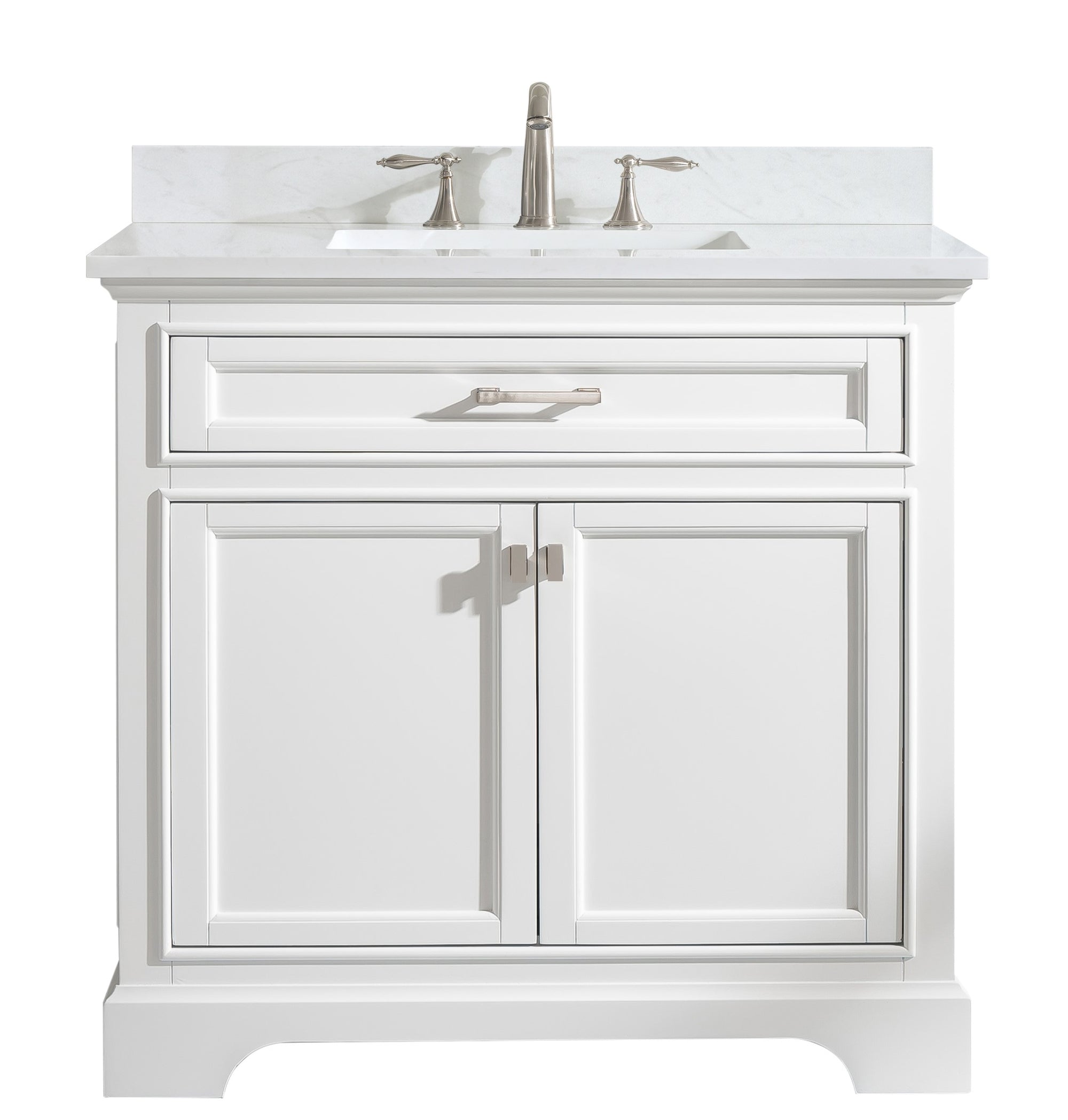 Milano 36" Single Vanity in White