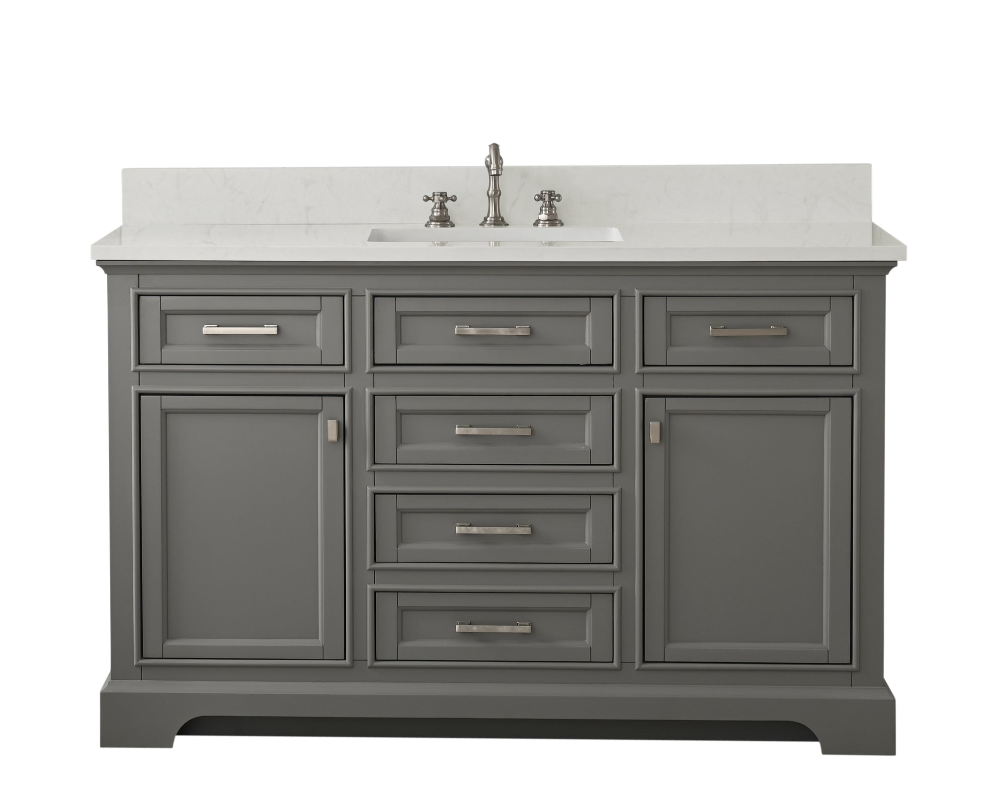 Milano 54" Single Vanity in Gray