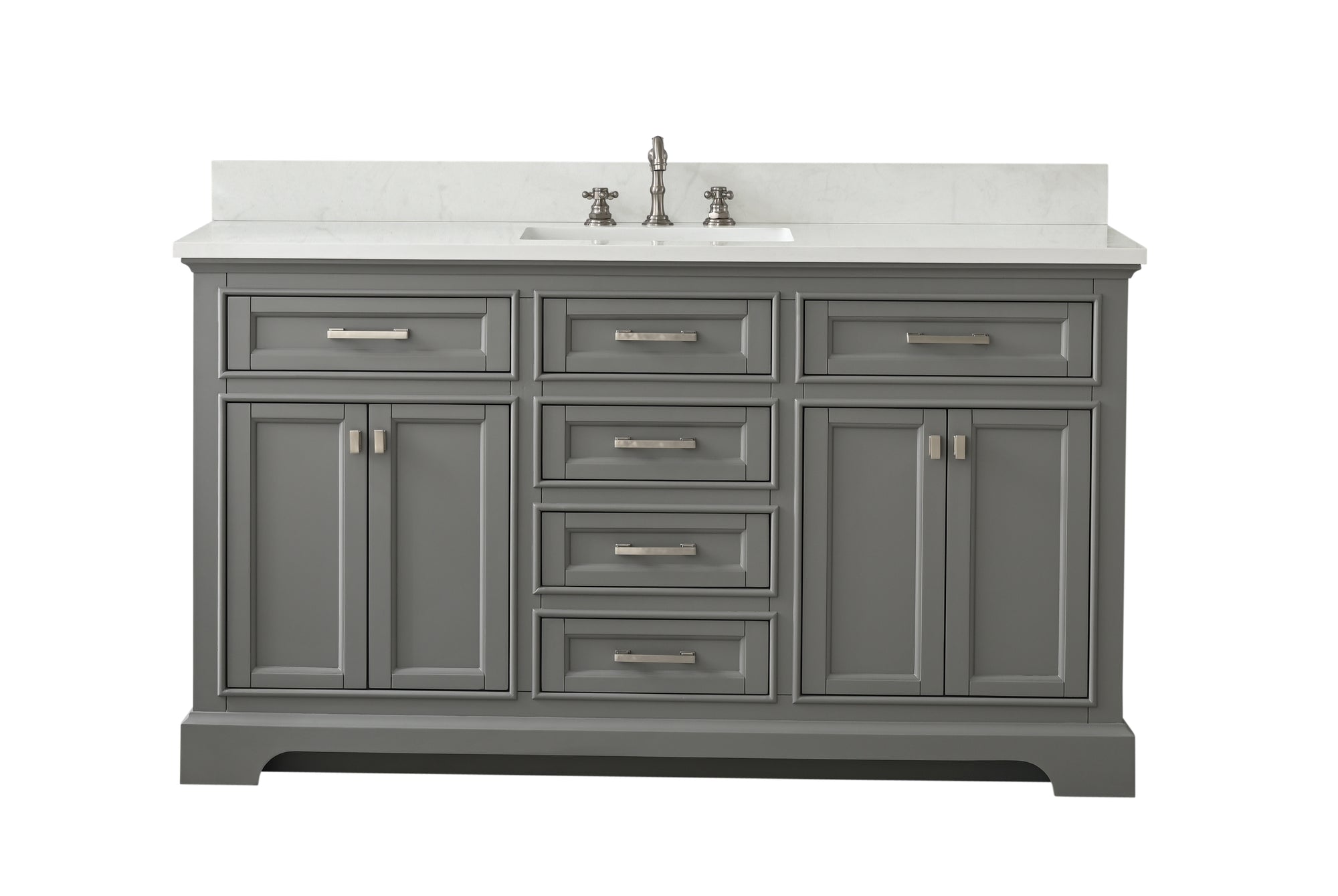 Milano 60" Single Vanity in Gray