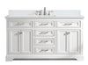 Milano 60&quot; Single Vanity in White