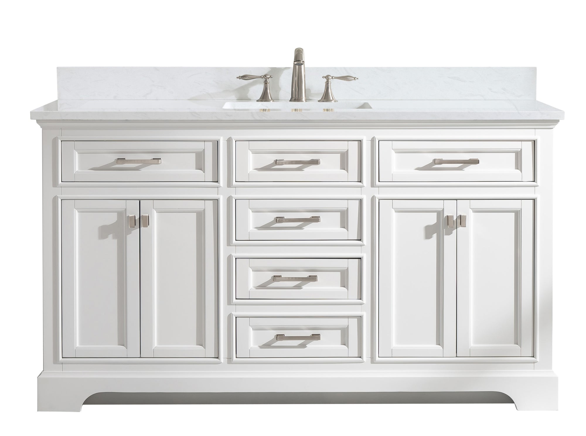 Milano 60" Single Vanity in White