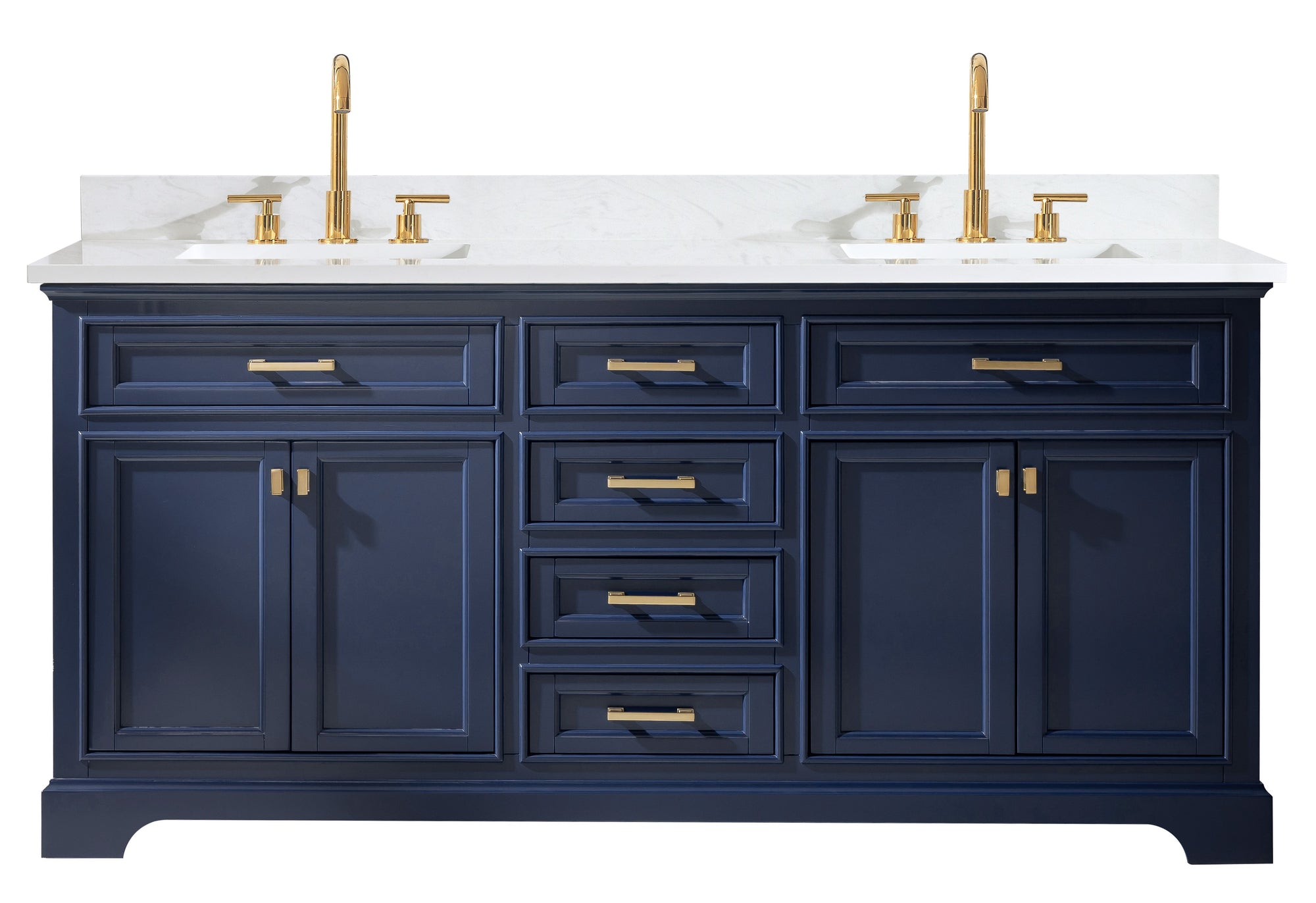 Milano 72" Double Vanity in Blue