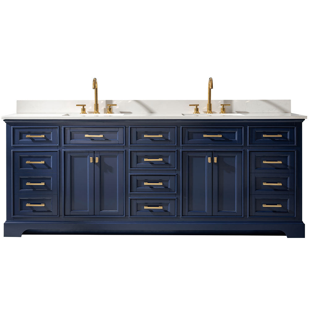 Milano 84" Double Vanity in Blue