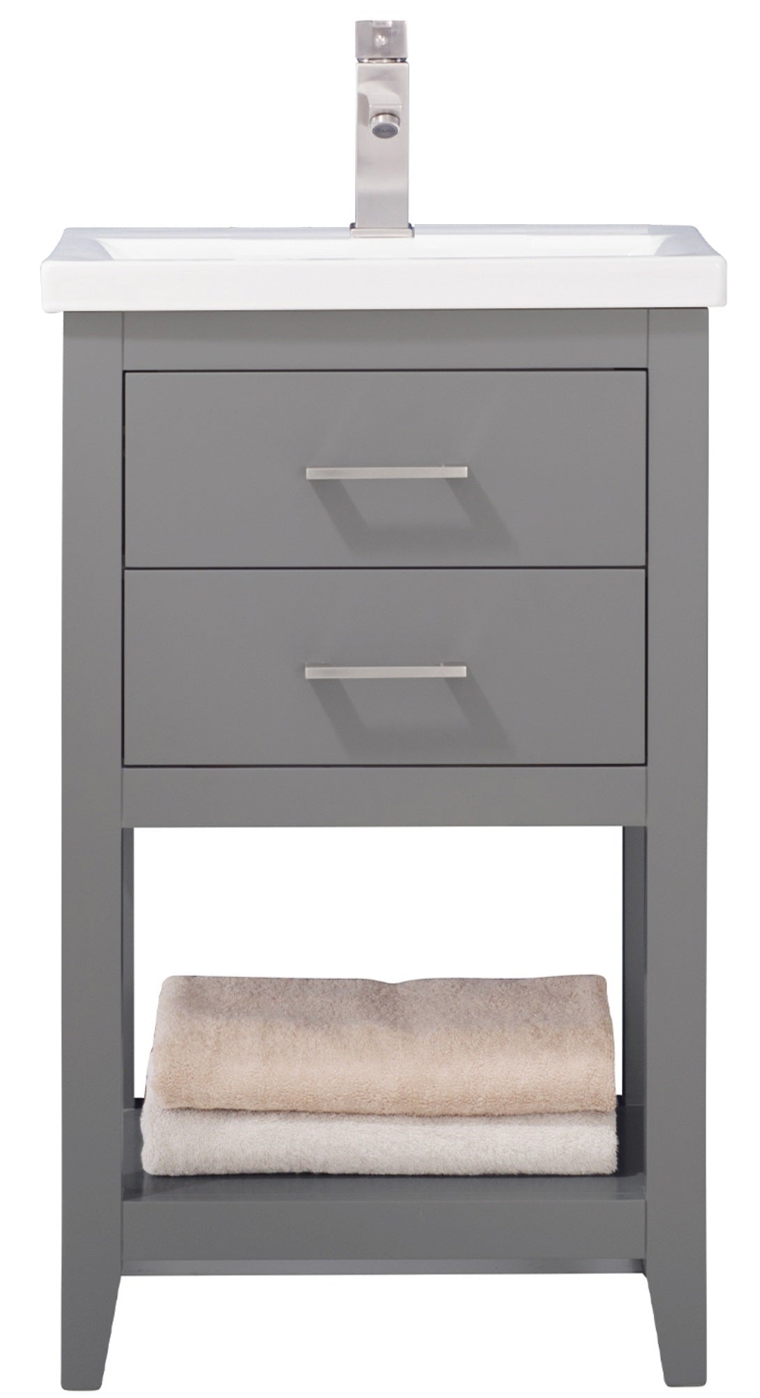 Cara 20" Single Sink Vanity In Gray