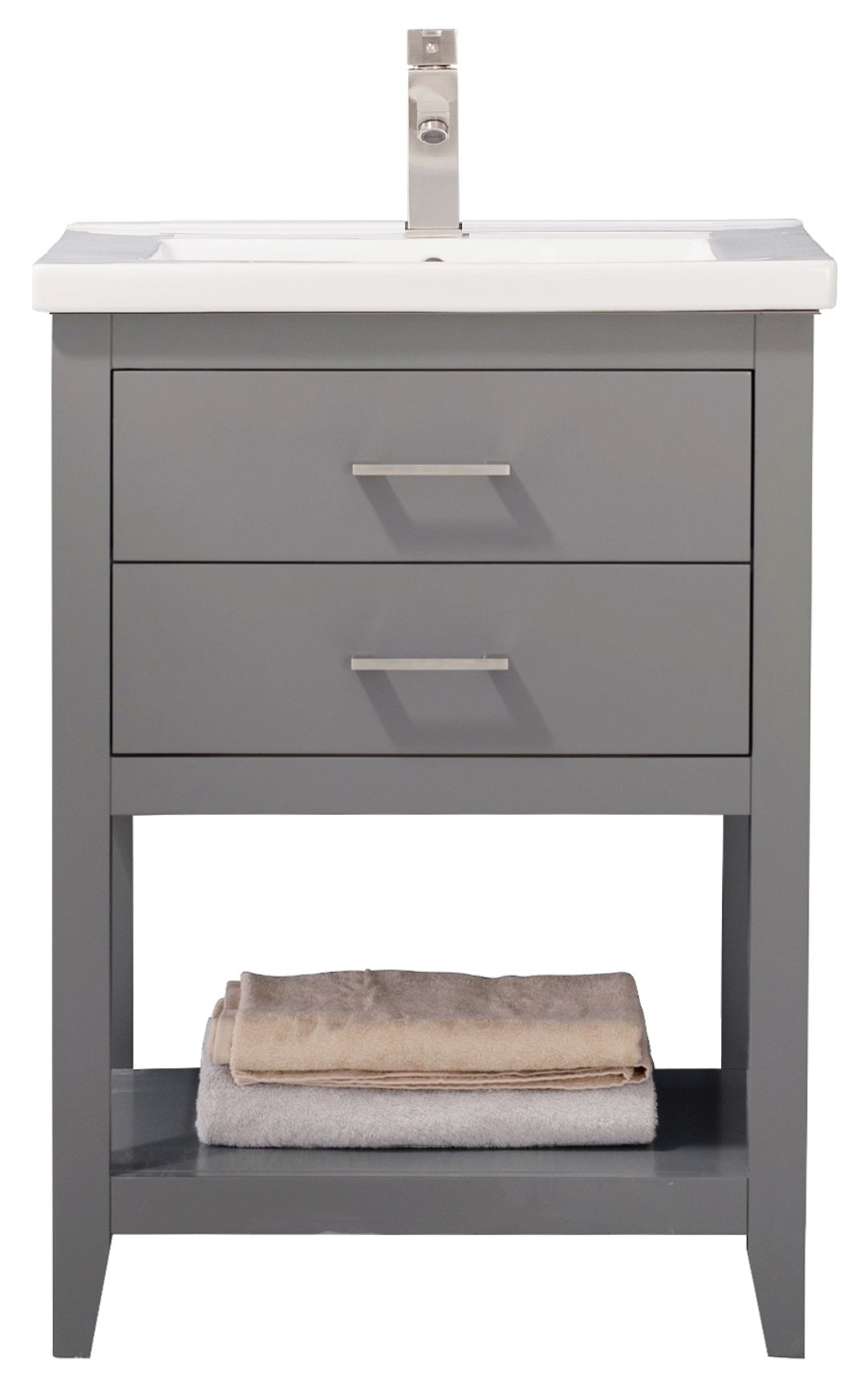 Cara 24" Single Sink Vanity In Gray