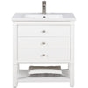 Logan 30&quot; Single Sink Vanity In White