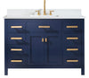 Valentino 48&quot; Single Vanity in Blue