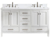 Valentino 60&quot; Double Vanity in White