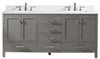 Valentino 72&quot; Double Vanity in Gray