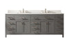 Valentino 84&quot; Double Vanity in Gray