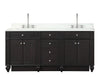 Winston 72&quot; Double Vanity in Espresso