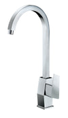 Polished Chrome Gooseneck Single Hole Bathroom Faucet