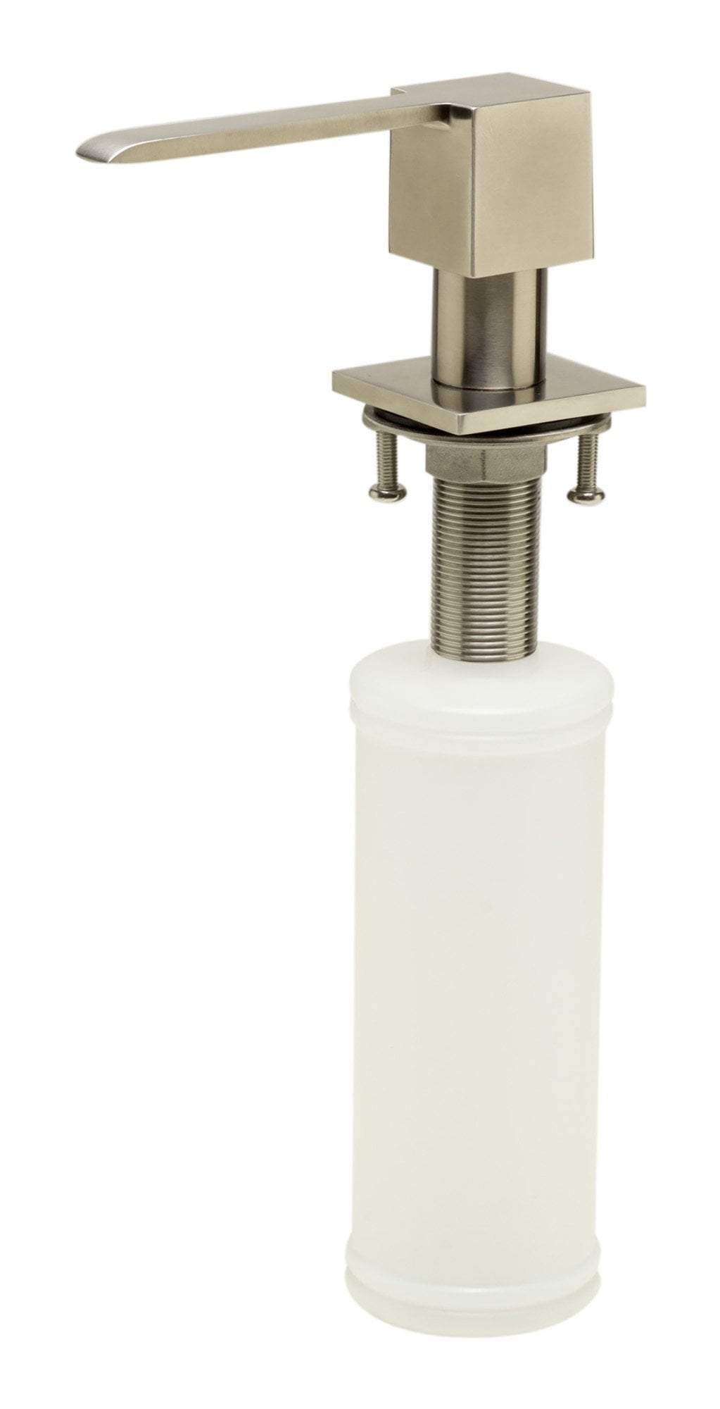 Modern Square Brushed Stainless Steel Soap Dispenser