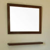 31.5&quot; Mirror, Solid Wood Frame, Dark Walnut