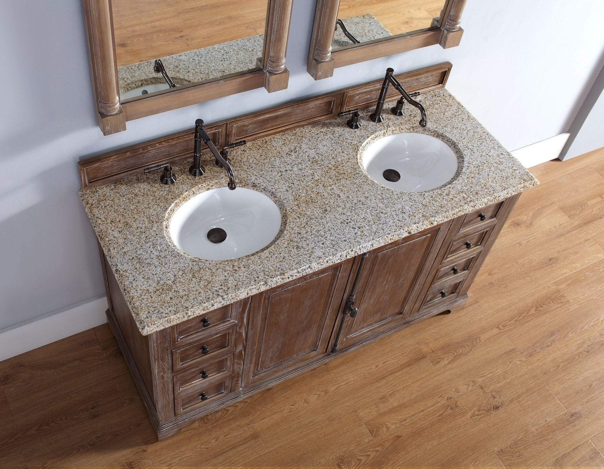 Providence Driftwood Charcoal Soapstone Bathroom Vanities 47 1/2x32 3/4