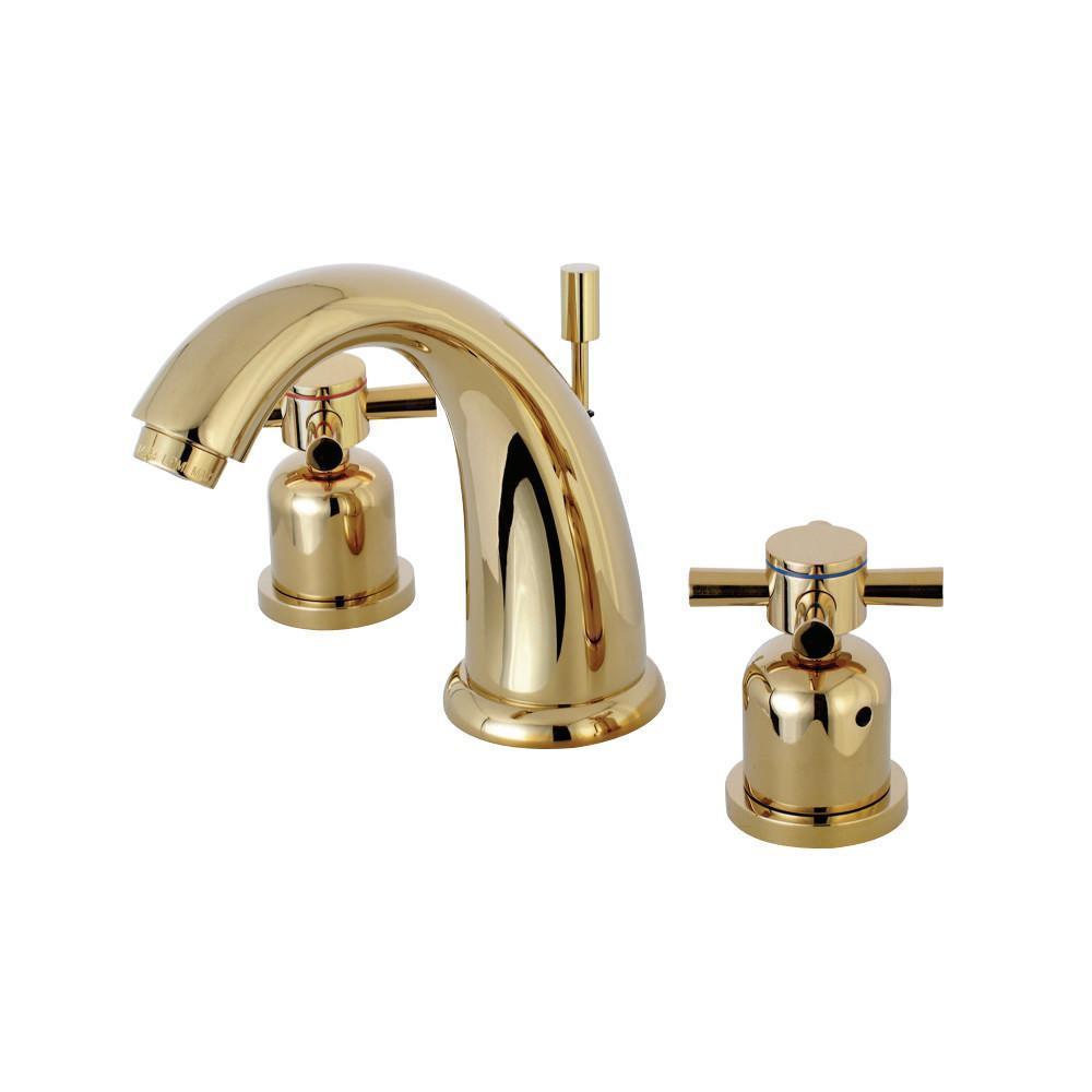 Kingston Brass Concord Widespread Bathroom Faucet Polished Brass