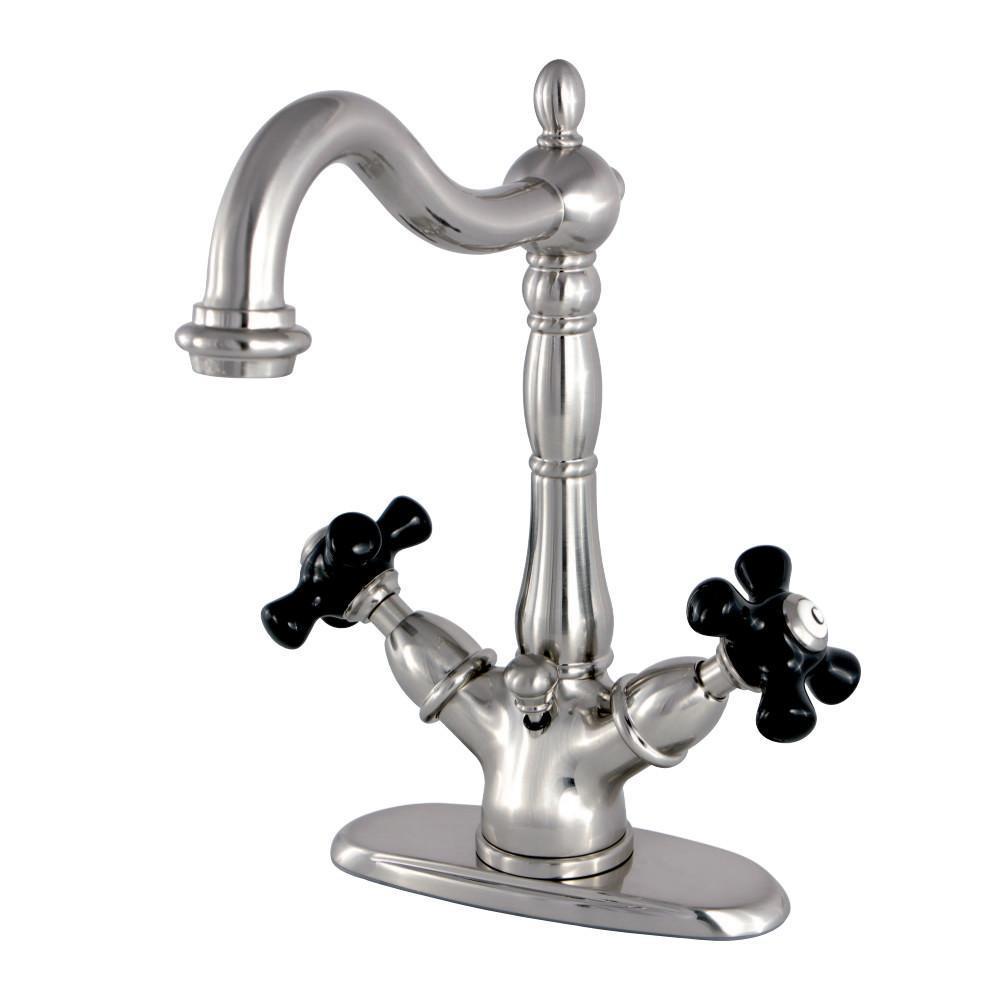 Kingston Brass Duchess 4" Centerset Bathroom Faucet Brushed Nickel