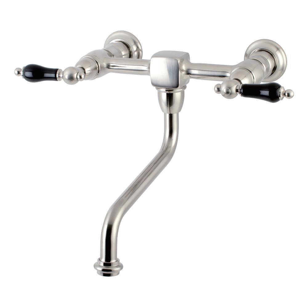 Kingston Brass Duchess Wall-Mount Bathroom Faucet Brushed Nickel