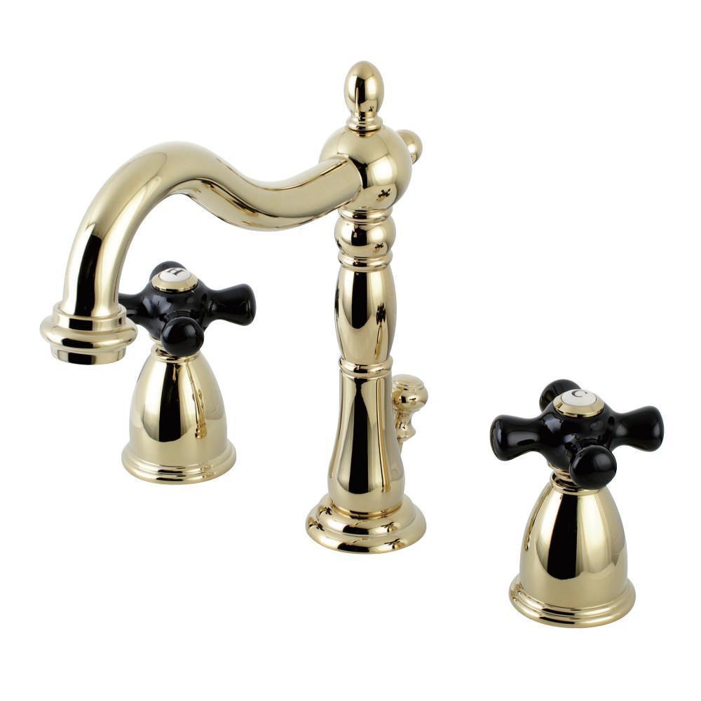 Kingston Brass Duchess Widespread Bathroom Faucet Polished Brass