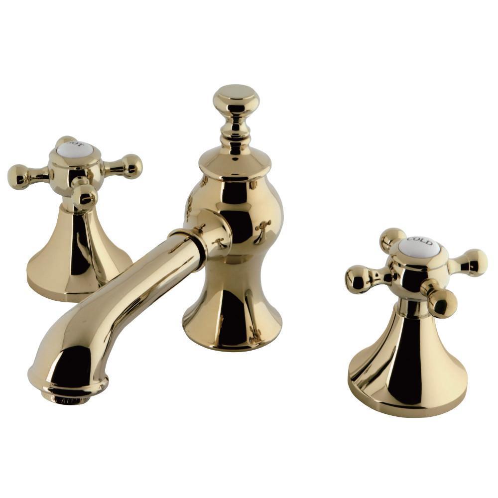 Kingston Brass English Country Widespread Bathroom Faucet Polished Brass