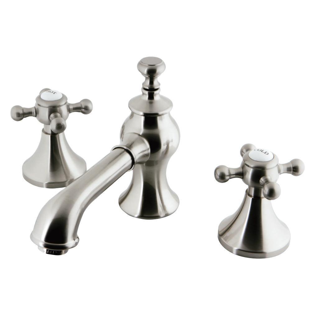 Kingston Brass English Country Widespread Bathroom Faucet Brushed Nickel