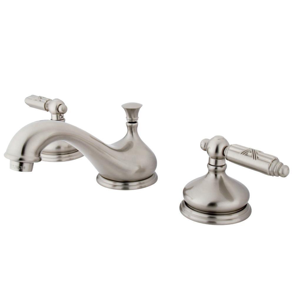 Kingston Brass Georgian Widespread Bathroom Faucet Brushed Nickel