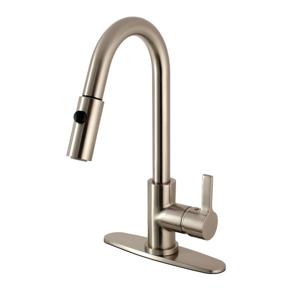 Gourmetier Continental Pull-Down Kitchen Faucet Brushed Nickel