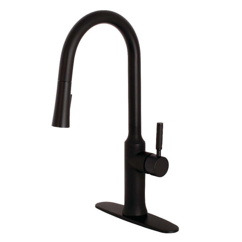 Gourmetier Kaiser Pull-Down Kitchen Faucet Matte Black