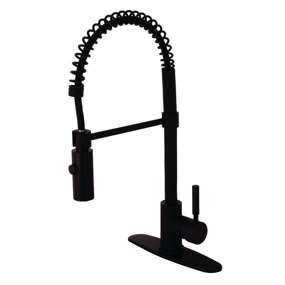 Gourmetier Kaiser Pull-Down Kitchen Faucet Matte Black