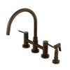 Kingston Brass Concord Bridge Kitchen Faucet Oil Rubbed Bronze