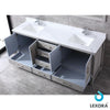 80&quot; Grey Double Vanity, White Carrara Marble Top, Square Sinks, 30&quot; Mirrors