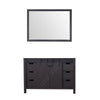 48&quot; Brown Single Vanity, no Top and 44&quot; Mirror