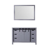 48&quot; Dark Grey Single Vanity, no Top and 44&quot; Mirror